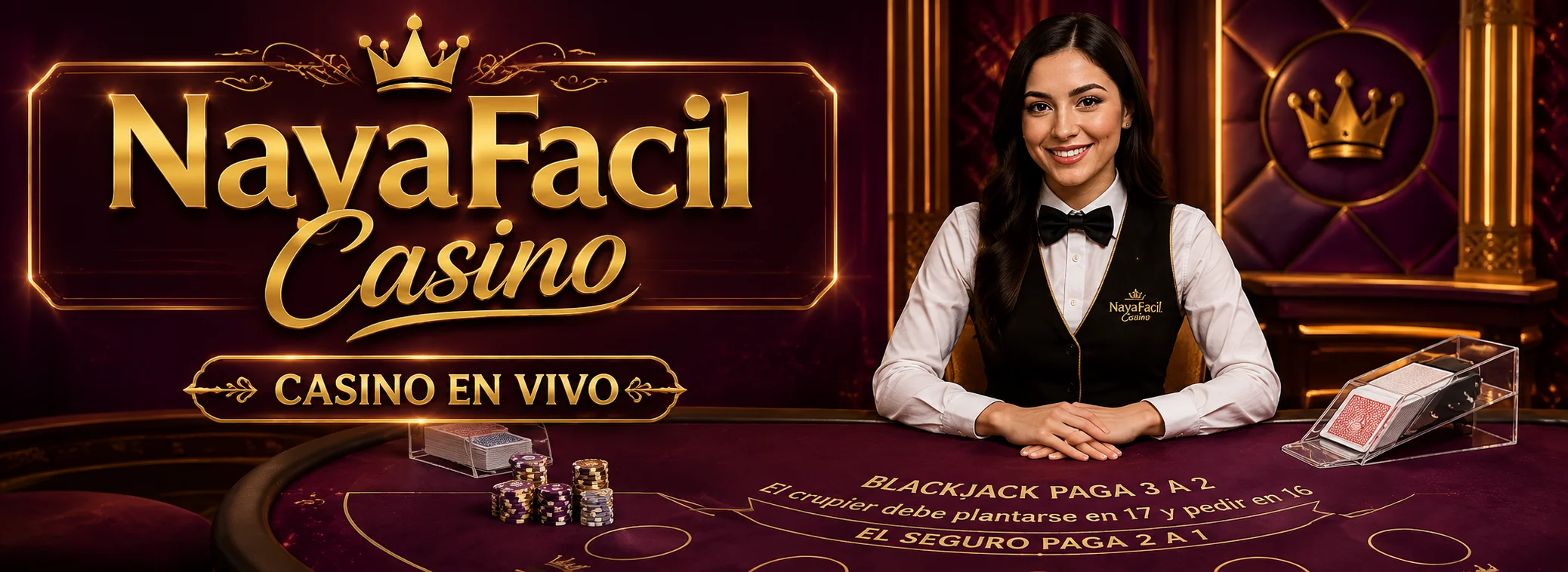 Casino en vivo 24/7 con Evolution: ruleta, blackjack, baccarat y game shows en NayaFacil Casino